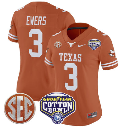 Women's TEX Cotton Bowl Patch Vapor Limited Jersey - All Stitched