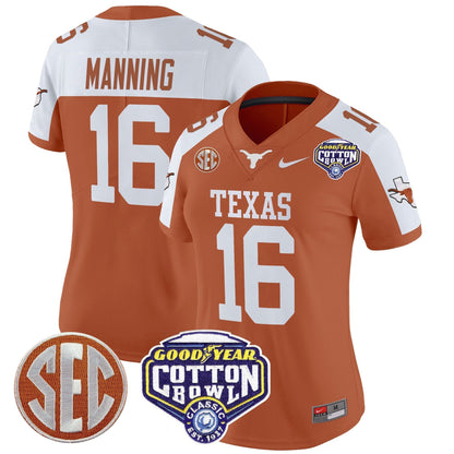 Women's TEX Cotton Bowl Patch Vapor Limited Jersey - All Stitched