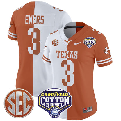 Women's TEX Cotton Bowl Patch Vapor Limited Jersey - All Stitched
