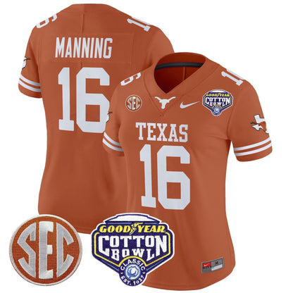 Women's TEX Cotton Bowl Patch Vapor Limited Jersey - All Stitched