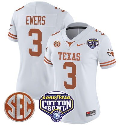 Women's TEX Cotton Bowl Patch Vapor Limited Jersey - All Stitched