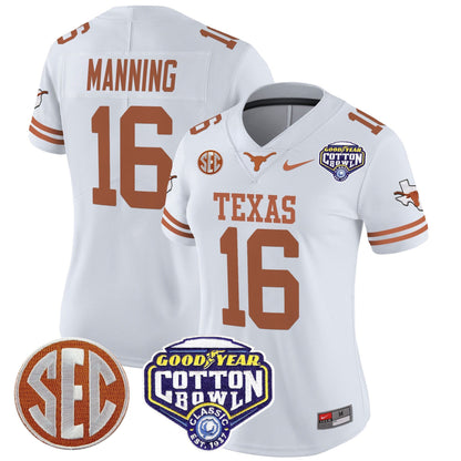 Women's TEX Cotton Bowl Patch Vapor Limited Jersey - All Stitched