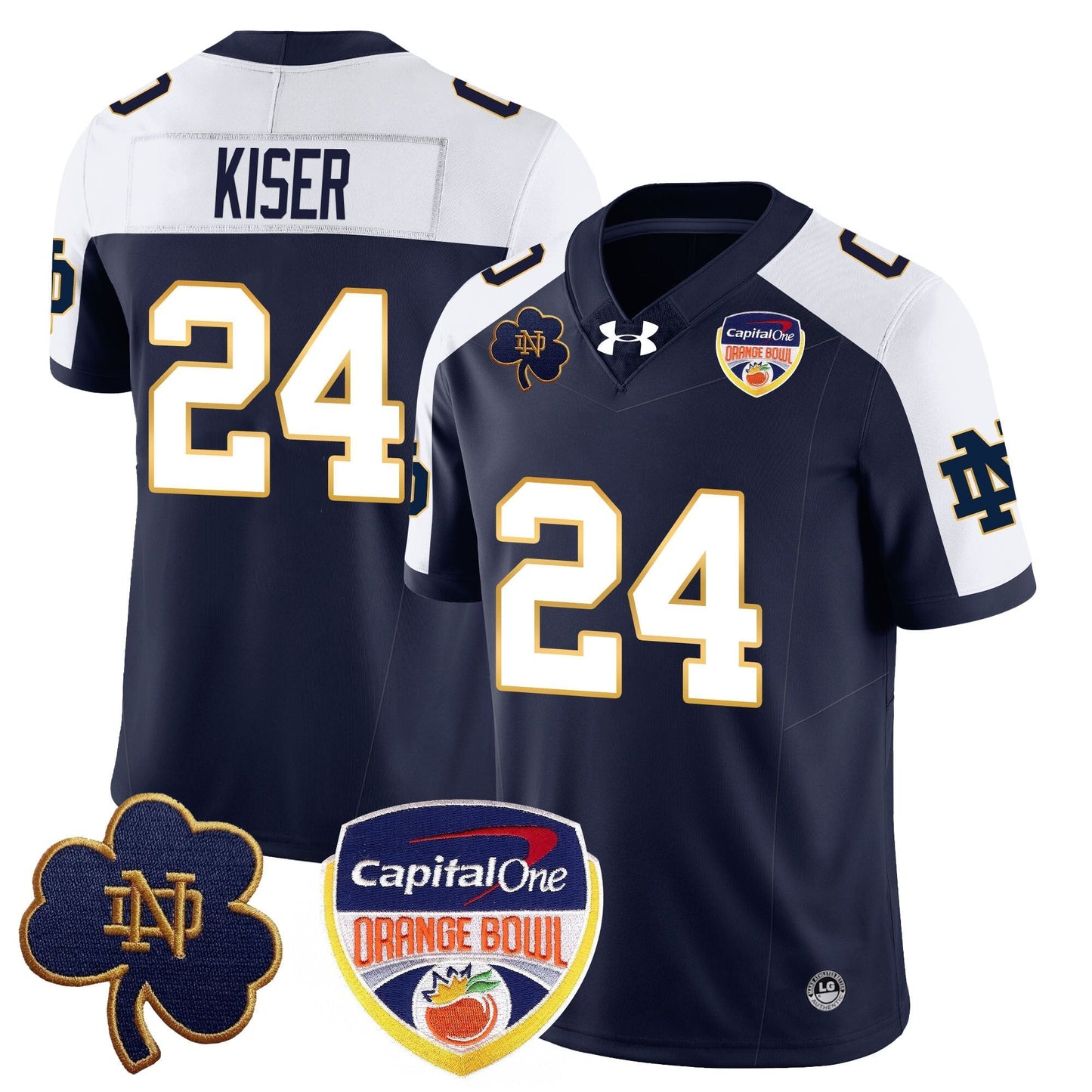 ND  2024 Orange Bowl Jersey - All Stitched