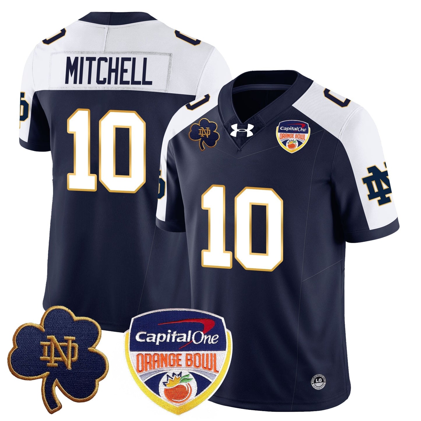 ND  2024 Orange Bowl Jersey - All Stitched