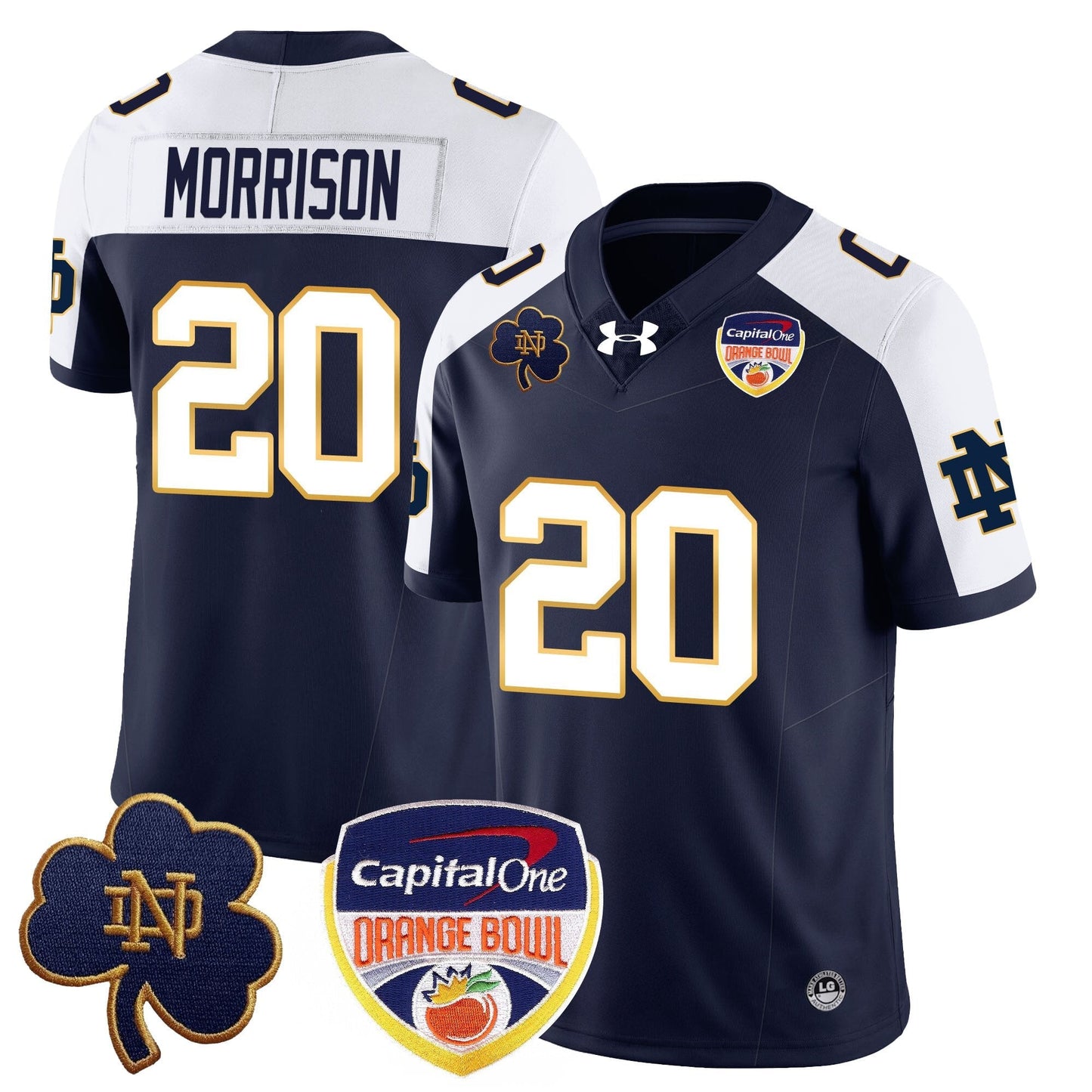 ND  2024 Orange Bowl Jersey - All Stitched