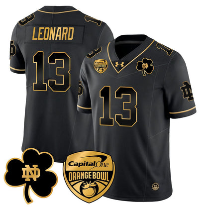 Notre Dame Fighting Irish 2025 Orange Bowl Jersey - All Stitched