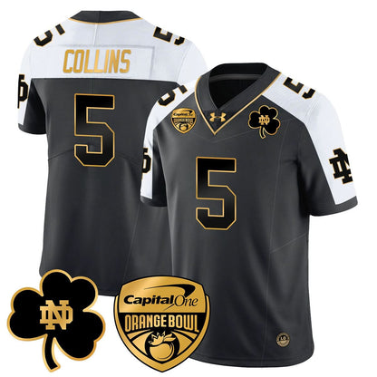 Notre Dame Fighting Irish 2025 Orange Bowl Jersey - All Stitched