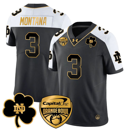 Notre Dame Fighting Irish 2025 Orange Bowl Jersey - All Stitched