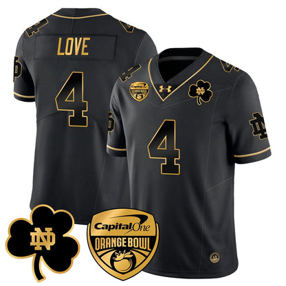 Notre Dame Fighting Irish 2025 Orange Bowl Jersey - All Stitched