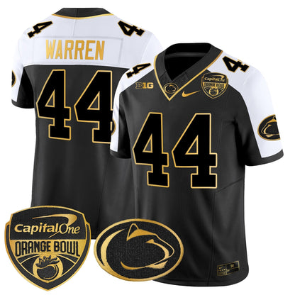 PSU Orange Bowl Patch Gold Vapor Limited Jersey - All Stitched
