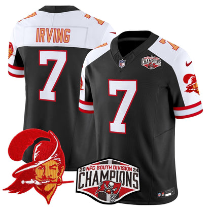TB Creamsicle 2024 NFC South Division Champions Patch Vapor Limited Jersey - All Stitched