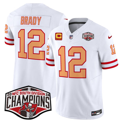 TB Throwback 2024 NFC South Division Champions Patch Vapor Limited Jersey - All Stitched