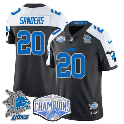 DET 2024 NFC North Champions Gold Jersey - All Stitched