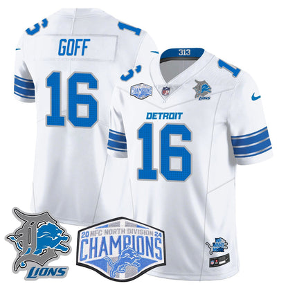 DET 2024 NFC North Champions Gold Jersey - All Stitched