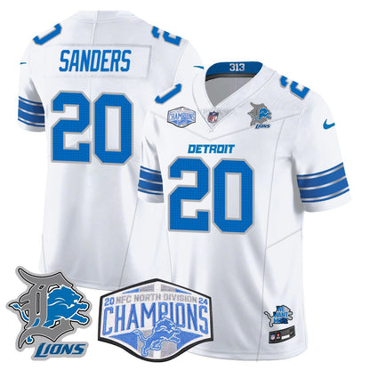 DET 2024 NFC North Champions Gold Jersey - All Stitched