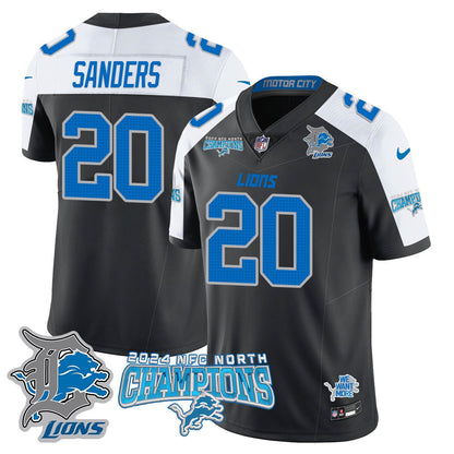 DET 2024 NFC North Champions Gold Jersey N1 - All Stitched