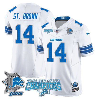 DET 2024 NFC North Champions Gold Jersey N1 - All Stitched