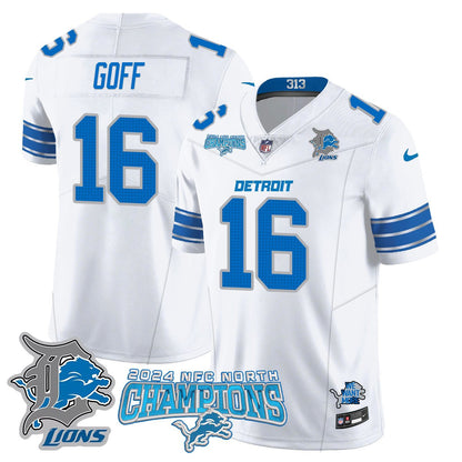 DET 2024 NFC North Champions Gold Jersey N1 - All Stitched