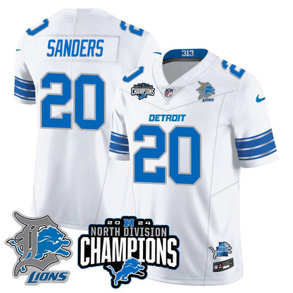 DET 2024 NFC North Champions Gold Jersey N2 - All Stitched