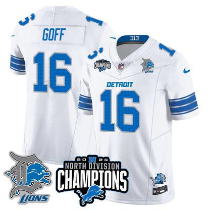 DET 2024 NFC North Champions Gold Jersey N2 - All Stitched