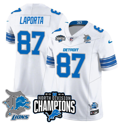 DET 2024 NFC North Champions Gold Jersey N2 - All Stitched