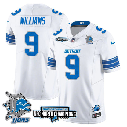 Custom Gender/Name DET 2024 NFC North Champions Gold Jersey N3 - All Stitched