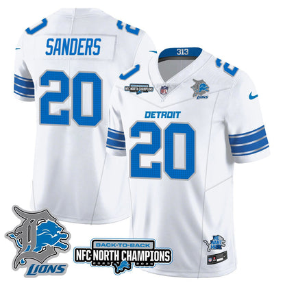 Custom Gender/Name DET 2024 NFC North Champions Gold Jersey N3 - All Stitched
