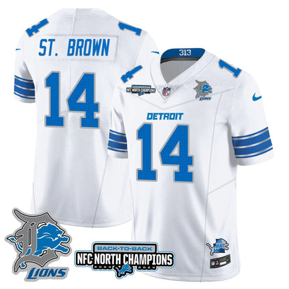 Custom Gender/Name DET 2024 NFC North Champions Gold Jersey N3 - All Stitched