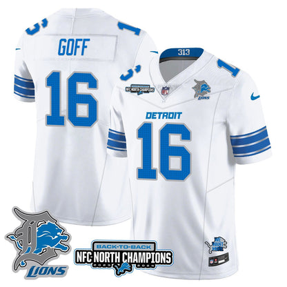 Custom Gender/Name DET 2024 NFC North Champions Gold Jersey N3 - All Stitched