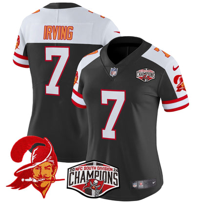 Women's TB Creamsicle 2024 NFC South Division Champions Patch Vapor Limited Jersey - All Stitched