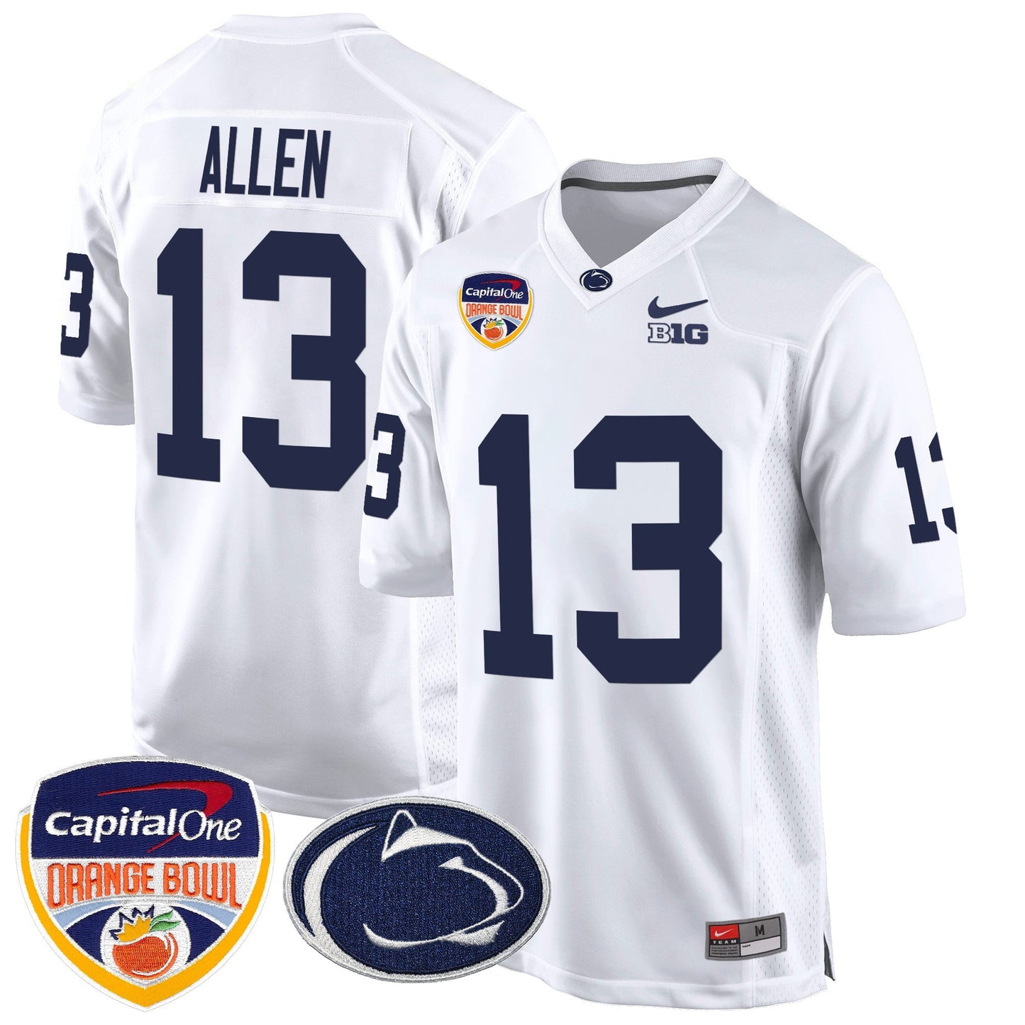 PSU Orange Bowl Patch Game Jersey - All Stitched