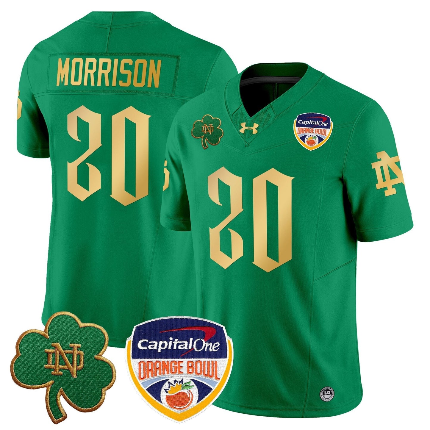 ND 2024 Orange Bowl Patch Vapor Limited Jersey V2 - All Stitched