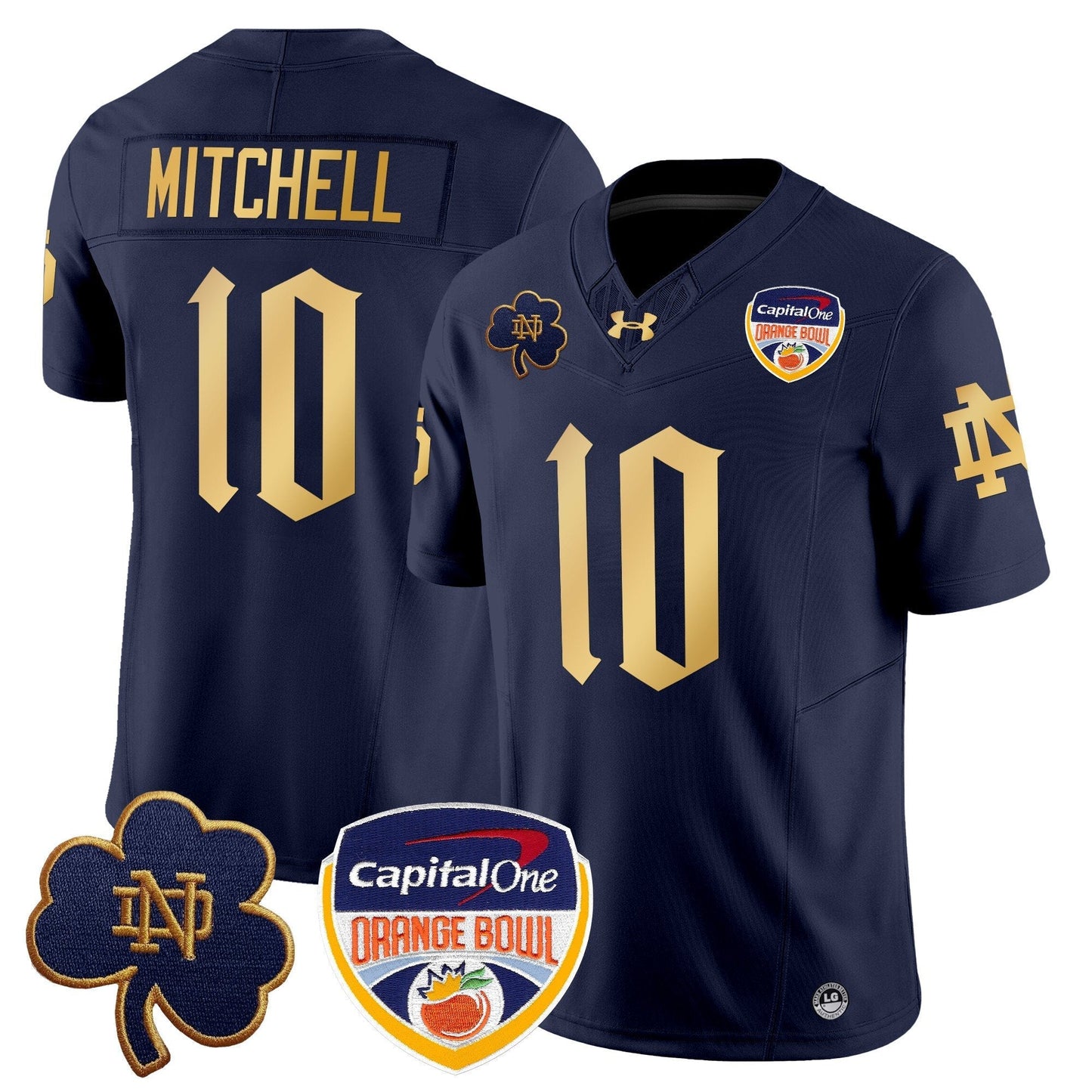 ND 2024 Orange Bowl Patch Vapor Limited Jersey V2 - All Stitched
