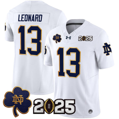 Notre Dame Fighting Irish 2025 CFP Final Patch Vapor Limited Jersey - All Stitched