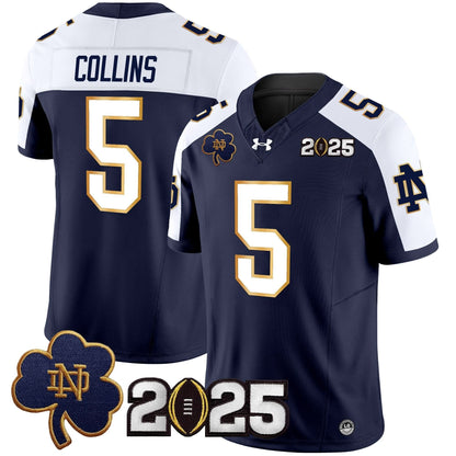 Notre Dame Fighting Irish 2025 CFP Final Patch Vapor Limited Jersey - All Stitched