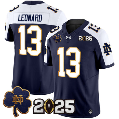 Notre Dame Fighting Irish 2025 CFP Final Patch Vapor Limited Jersey - All Stitched