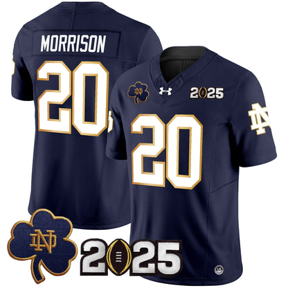 Notre Dame Fighting Irish 2025 CFP Final Patch Vapor Limited Jersey - All Stitched