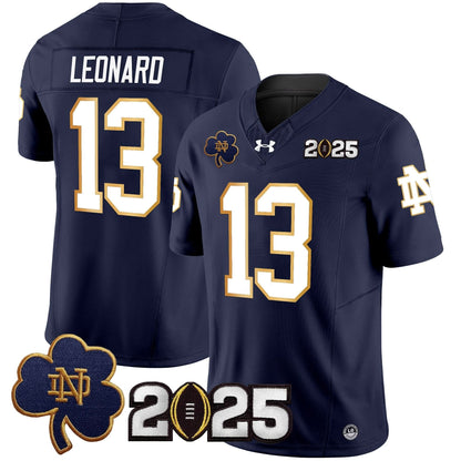 Notre Dame Fighting Irish 2025 CFP Final Patch Vapor Limited Jersey - All Stitched