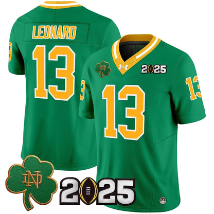 Notre Dame Fighting Irish 2025 CFP Final Patch Vapor Limited Jersey - All Stitched