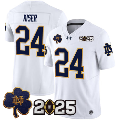 Notre Dame Fighting Irish 2025 CFP Final Patch Vapor Limited Jersey - All Stitched