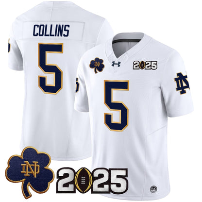 Notre Dame Fighting Irish 2025 CFP Final Patch Vapor Limited Jersey - All Stitched