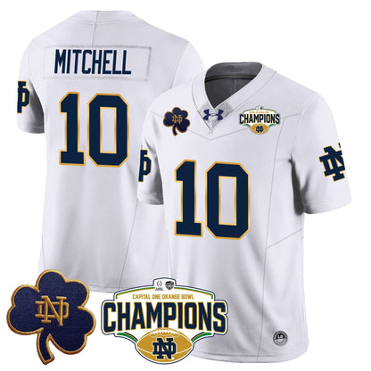 Notre Dame Fighting Irish 2025 Orange Bowl Champions Jersey N5 - All Stitched