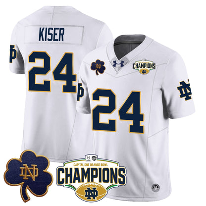 Notre Dame Fighting Irish 2025 Orange Bowl Champions Jersey N5 - All Stitched