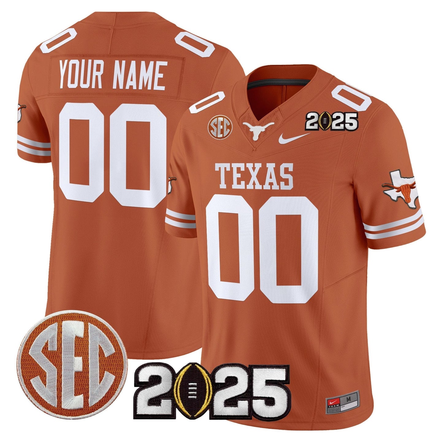 TEX 2025 CFP Final Patch Vapor Limited Custom Jersey - All Stitched