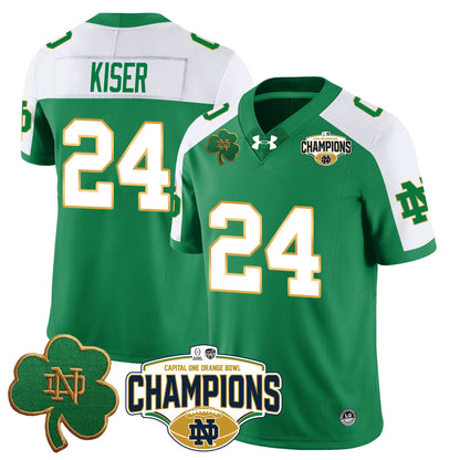 Notre Dame Fighting Irish 2025 Orange Bowl Champions Jersey N5 - All Stitched