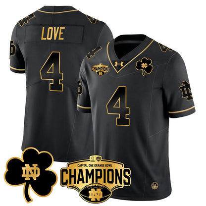 Notre Dame Fighting Irish 2025 Orange Bowl Champions Jersey N5 - All Stitched