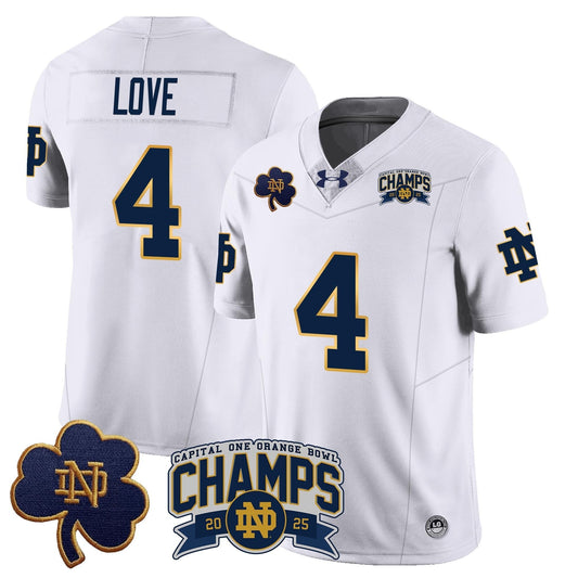 ND 2025 Orange Bowl Champions Jersey N6 - Stitched