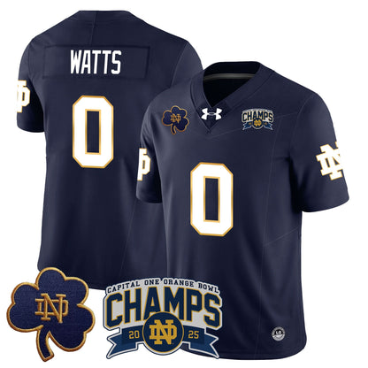Notre Dame Fighting Irish 2025 Orange Bowl Champions Jersey N6 - All Stitched