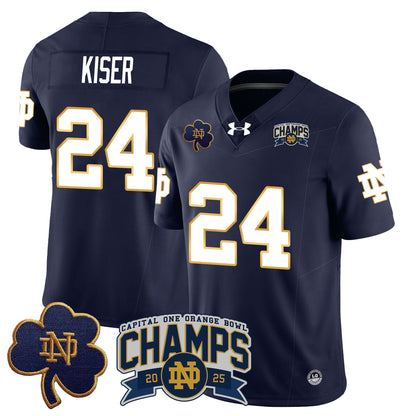 Notre Dame Fighting Irish 2025 Orange Bowl Champions Jersey N6 - All Stitched