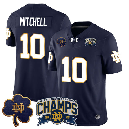Notre Dame Fighting Irish 2025 Orange Bowl Champions Jersey N6 - All Stitched